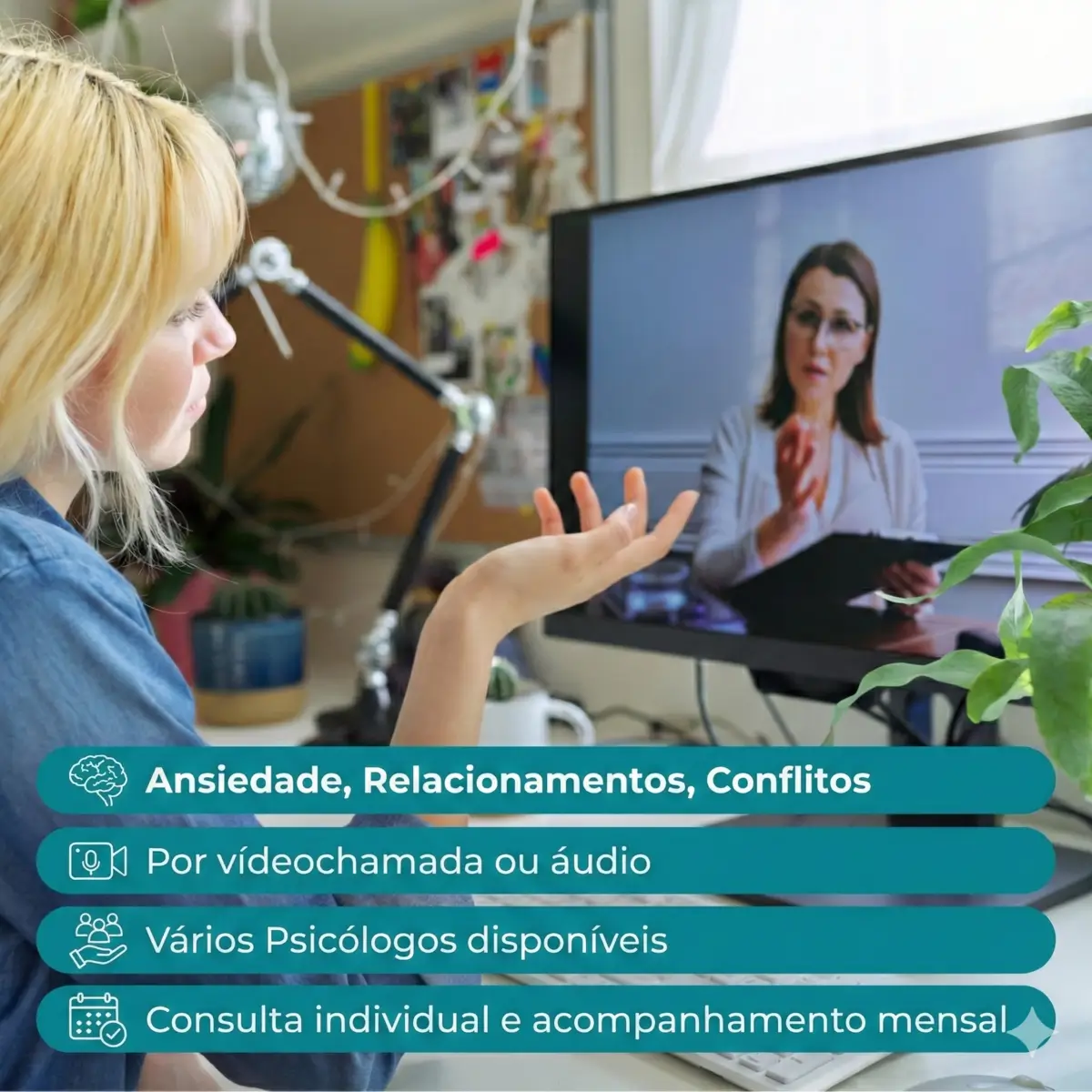 Psicólogo Online - Atendimento por Videochamada